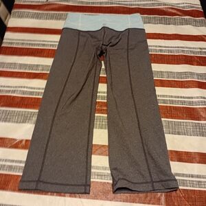 lululemon athletica Gray and Light Blue Track Pants